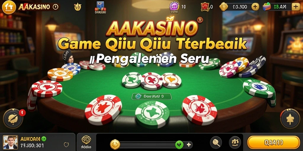 Tampilan menarik dari gameplay QiuQiu AAKASINO.
