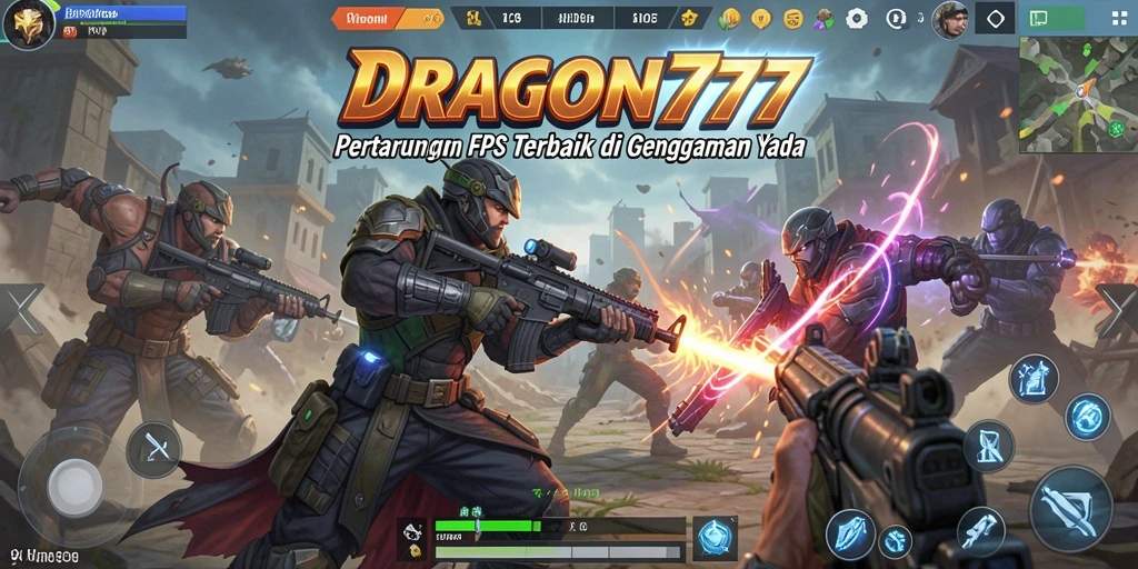 Tampilan seru dari gameplay FPS DRAGON777 dengan aksi intens.