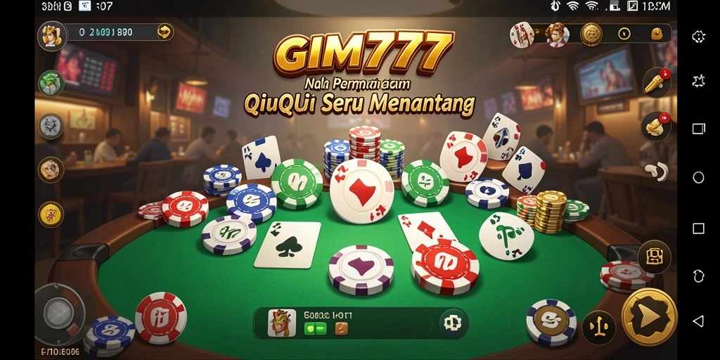 Tampilan seru gameplay QiuQiu di GIM777.