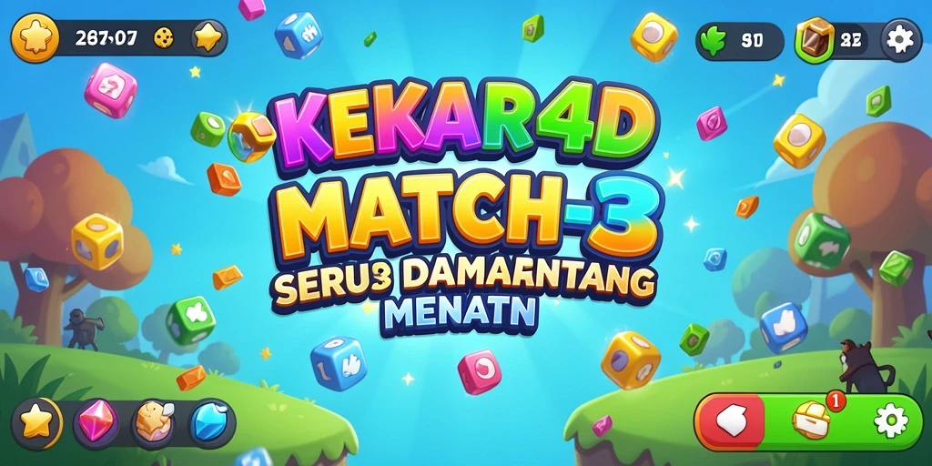 Gameplay seru dari KEKAR4D dalam menyusun kombinasi Match-3.