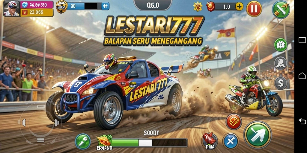 Tampilan gameplay LESTARI777 yang mendebarkan dan penuh aksi.