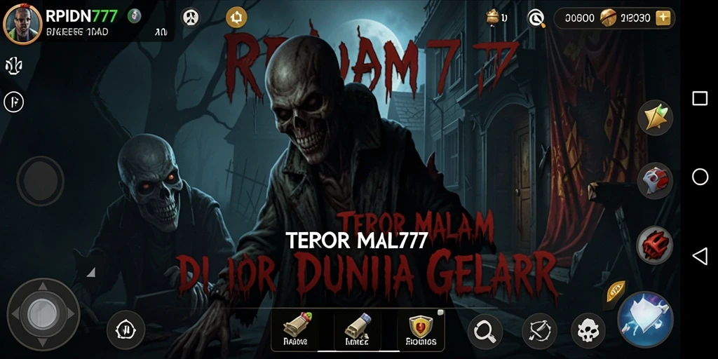 Screenshot menampilkan suasana mencekam di dalam game RPIDN777.