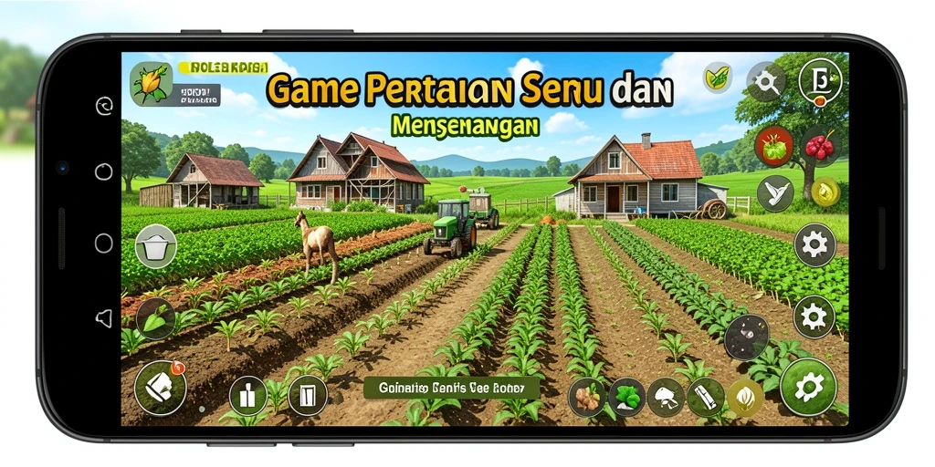 Tampilan menarik dari gameplay T6 dengan berbagai aktivitas pertanian.
