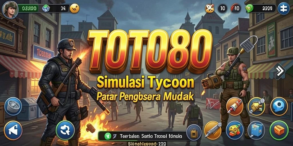 Tampilan gameplay TOTO80 yang menarik dan penuh strategi Tycoon.