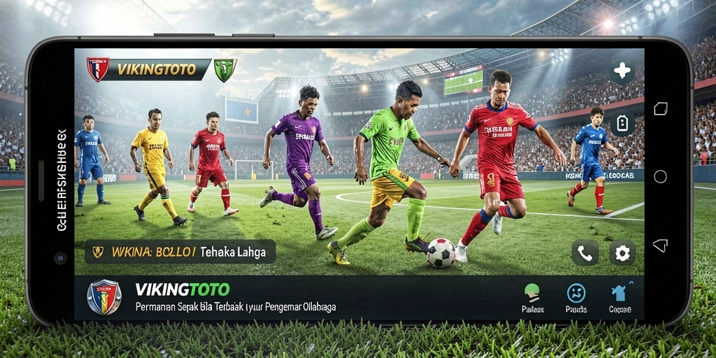 Tampilan gameplay VIKINGTOTO yang mendebarkan saat pertandingan sepak bola.
